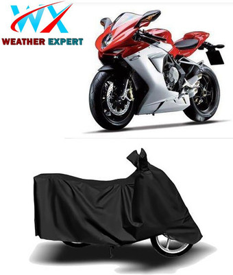 WEATHER EXPERT Waterproof Two Wheeler Cover for MV Agusta(F3, Black)
