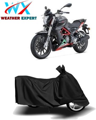 WEATHER EXPERT Waterproof Two Wheeler Cover for Benelli(TNT 25, Black)