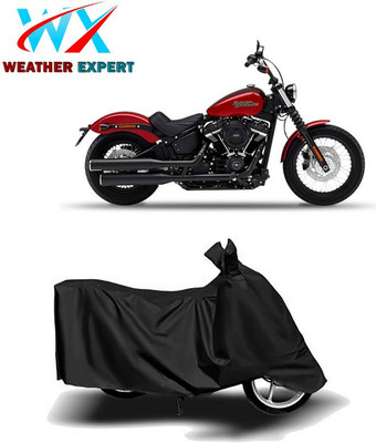 WEATHER EXPERT Waterproof Two Wheeler Cover for Harley Davidson(Street Bob, Black)