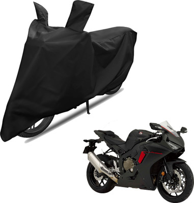 RiderShine Two Wheeler Cover for Honda(CBR1000RR Fireblade, Black)