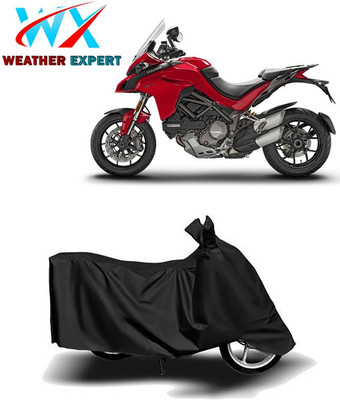WEATHER EXPERT Waterproof Two Wheeler Cover for Ducati(Multistrada 1260, Black)
