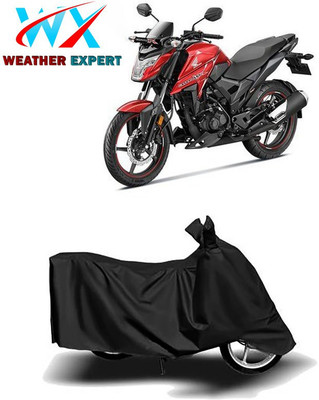 WEATHER EXPERT Waterproof Two Wheeler Cover for Bajaj(Blade 125, Black)