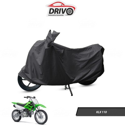 Drivo Waterproof Two Wheeler Cover for Kawasaki(KLX 110, Grey)