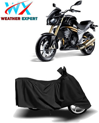 WEATHER EXPERT Waterproof Two Wheeler Cover for Mahindra(Mojo, Black)