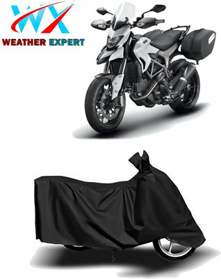 WEATHER EXPERT Two Wheeler Cover for Ducati(Hyperstrada, Black)