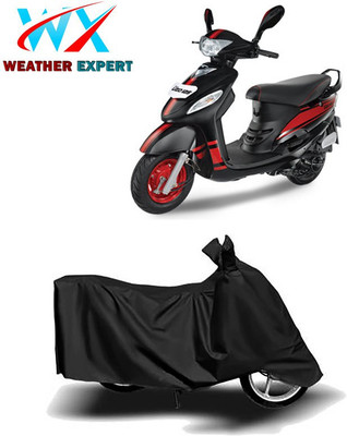 WEATHER EXPERT Waterproof Two Wheeler Cover for Mahindra(Rodeo, Black)