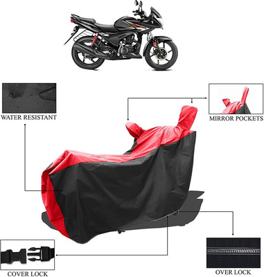 KEDIT Two Wheeler Cover for Hero(Ignitor, Red, Black)
