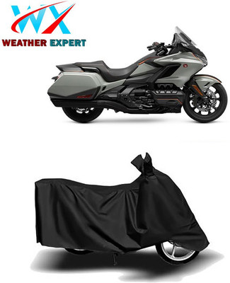 WEATHER EXPERT Waterproof Two Wheeler Cover for Honda(Gold Wing, Black)
