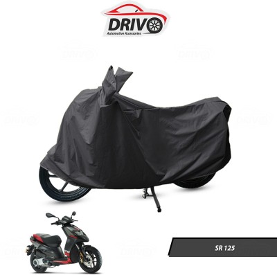 Drivo Waterproof Two Wheeler Cover for Aprilia(SR 125, Grey)