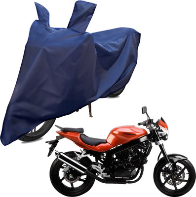 RiderShine Two Wheeler Cover for Kinetic(GF 170, Blue)