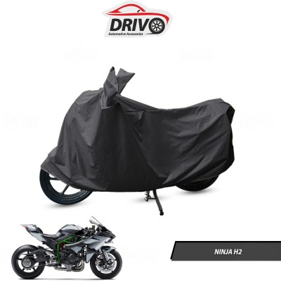 Drivo Waterproof Two Wheeler Cover for Kawasaki(Ninja H2, Grey)