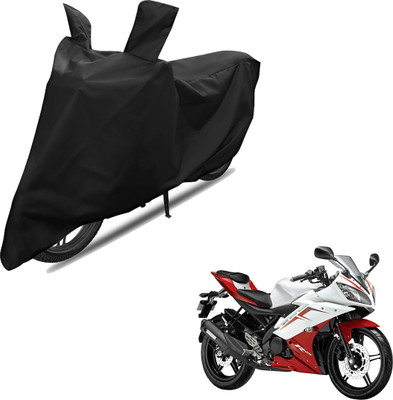 RiderShine Two Wheeler Cover for Yamaha(YZF R15 Ver 2.0, Black)