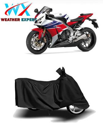 WEATHER EXPERT Waterproof Two Wheeler Cover for Honda(CBR1000RR Fireblade, Black)