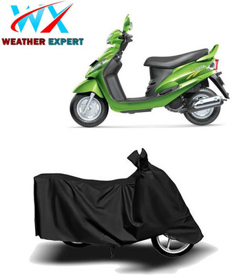 WEATHER EXPERT Waterproof Two Wheeler Cover for Mahindra(Rodeo RZ, Black)