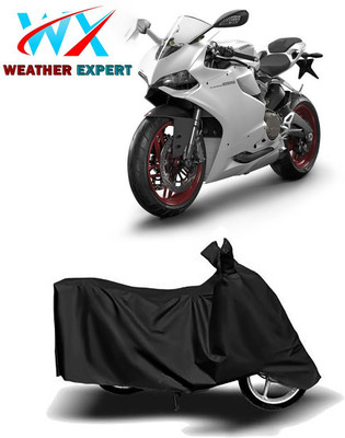 WEATHER EXPERT Waterproof Two Wheeler Cover for Ducati(899 Panigale, Black)