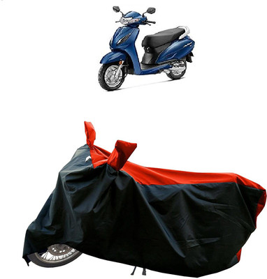 KEDIT Two Wheeler Cover for Honda(Activa 6G, Red, Black)