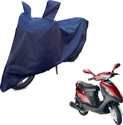 RiderShine Two Wheeler Cover for Kinetic(Nova, Blue)