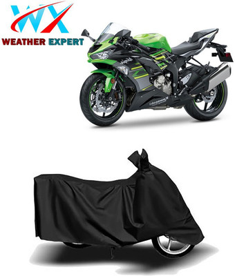 WEATHER EXPERT Waterproof Two Wheeler Cover for Kawasaki(Ninja ZX-6R, Black)