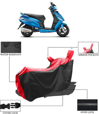 KEDIT Two Wheeler Cover for Hero(Maestro Edge, Red, Black)