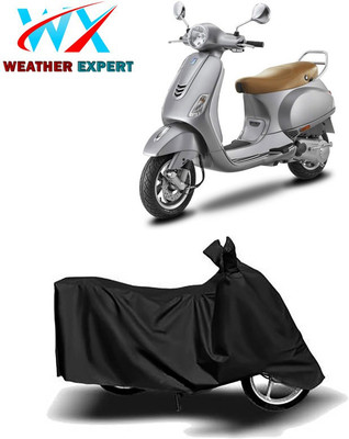 WEATHER EXPERT Waterproof Two Wheeler Cover for Vespa(Vespa VXL, Black)