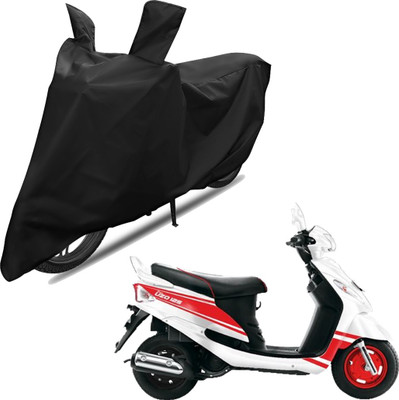 RiderShine Two Wheeler Cover for Mahindra(Rodeo UZO, Black)