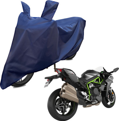 RiderShine Two Wheeler Cover for Kawasaki(Ninja ZX 10R, Blue)