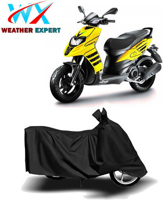 WEATHER EXPERT Waterproof Two Wheeler Cover for Aprilia(SR 150, Black)