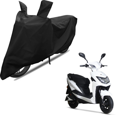 RiderShine Two Wheeler Cover for Techo Electra(Dream Neo, Black)