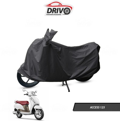 Drivo Waterproof Two Wheeler Cover for Suzuki(Access 125, Grey)