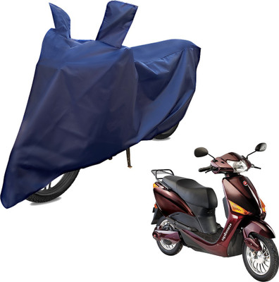 RiderShine Two Wheeler Cover for Hero(Electric Wave Dx, Blue)