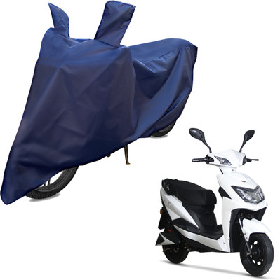 RiderShine Two Wheeler Cover for Techo Electra(Raptor, Blue)