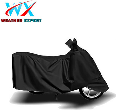 WEATHER EXPERT Waterproof Two Wheeler Cover for Bajaj(DTS-i, Black)