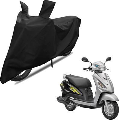 RiderShine Two Wheeler Cover for Suzuki(Swish 125, Black)