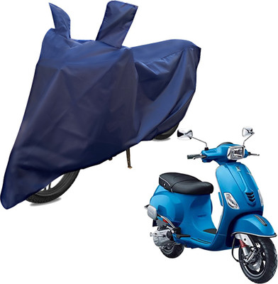 RiderShine Two Wheeler Cover for Piaggio(Vespa VXL 125, Blue)