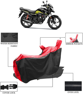 KEDIT Two Wheeler Cover for Honda(SP125, Red, Black)