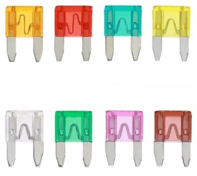 BLP Car Mini Blade Fuse | Small Fuses for Bike/Truck Pack of 8 Vehicle Fuse(Pack of 8)