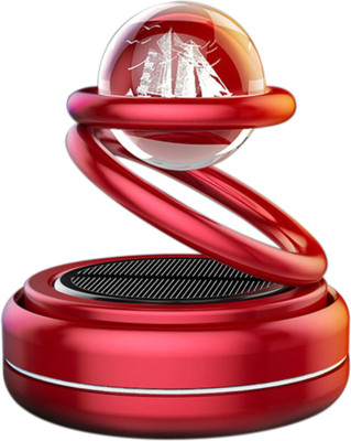 ASRYD Aroma Car Freshener Diffuser Car Solar New Air Freshener Ship Red(1 Units)