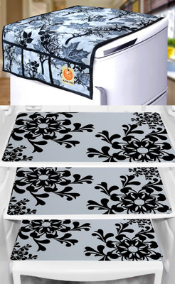 KANUSHI Refrigerator  Cover(Width: 91 cm, Black)
