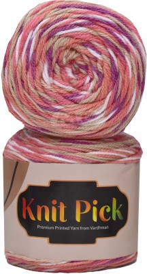 M.G Enterprise Vardhman Knit Pick M/G Strawberry (200 gm) Wool Ball Hand knitting wool