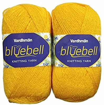 KYSS Vardhman Bluebell Wool Hand Knitting Wool/Art Craft Yarn, Shade No-15, 600 GM
