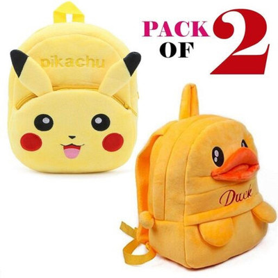 INDIGNITE PIKACHU WITH DUCK BAG 12 L Backpack(Yellow)