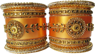 Nexteesh Plastic Zircon Gold-plated Bangle Set(Pack of 18)