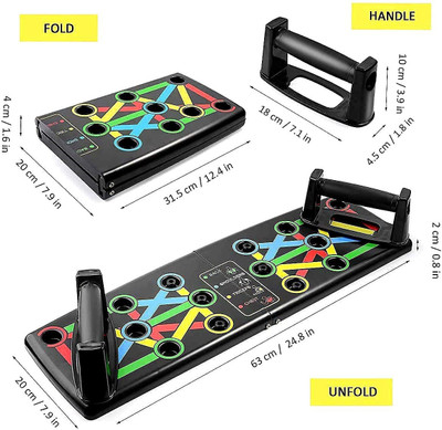 AARONIKA Push-up Support Male Fitness Equipment Home Practice Chest Muscle Arm Muscle Push-up Bar(Multicolor)
