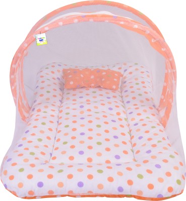 Toddylon Cotton Baby Bed Sized Bedding Set(Orange)