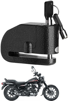 AIRSKY Motorcycle Lock Alarm Anti-Theft Security disc Lock For bajaj avenger street 150 AXL061_ALARM LOCK Security Disc Lock Disc Lock(Black)