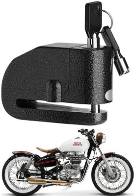 AIRSKY Motorcycle Lock Loud Alarm Anti-Theft Security Lock For Royal Enfield Stealth ALARM_LOCK_Security_Disc Lock Disc Lock(Black)