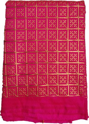 Dudheeba Textiles Silk Blend Embroidered Blouse Material