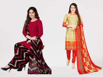 THIRA Crepe Printed Salwar Suit Material