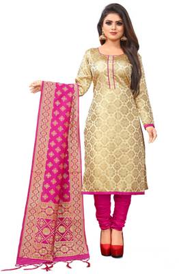 Brocade best sale churidar material