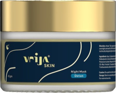 Vrija Detan Night Mask, Evens skin tone for Women & Men (Pack of 1)(45 g)